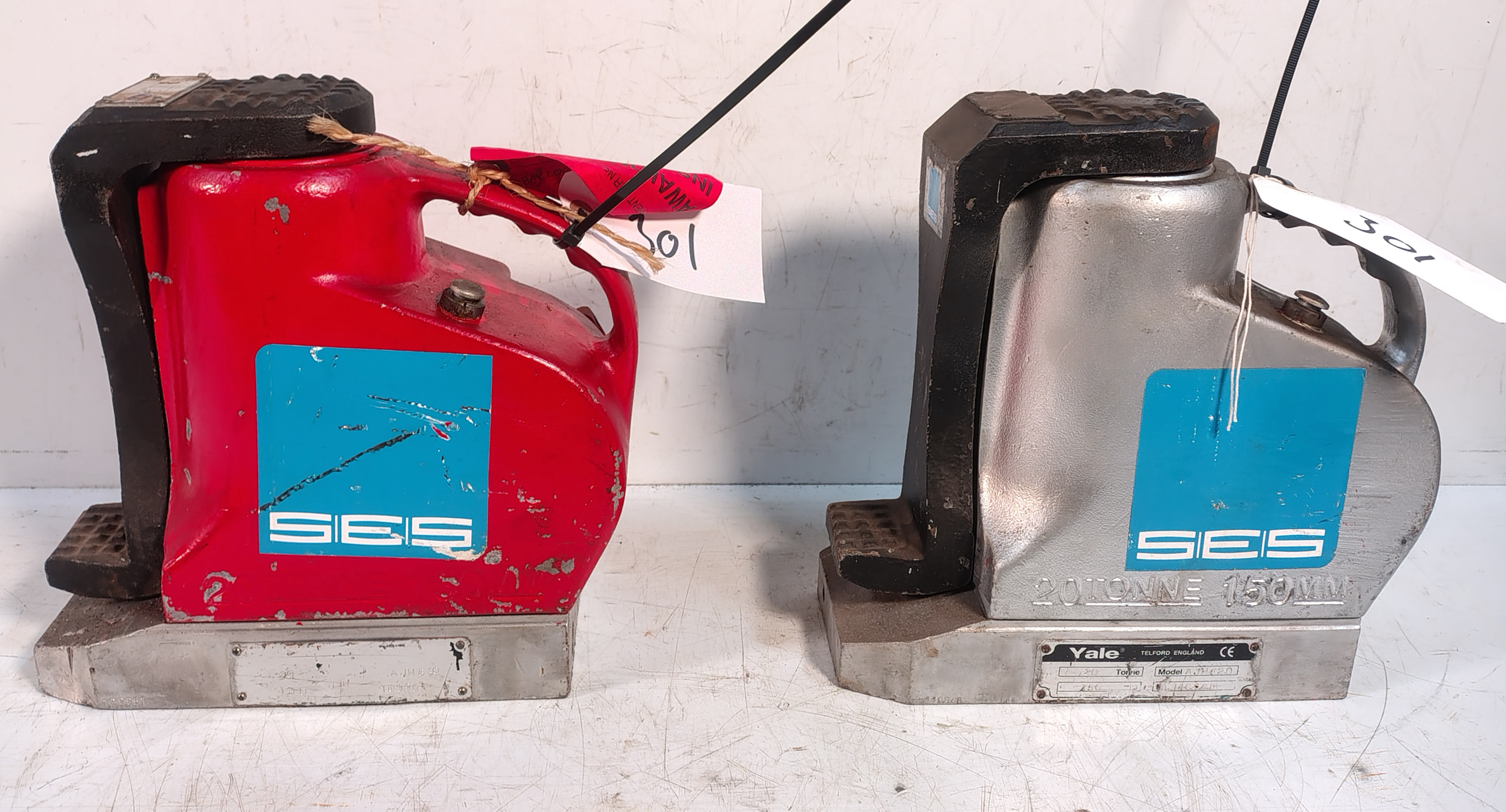 2x Yale AJH-620C 20t Toe/Claw Jacks - photo 1