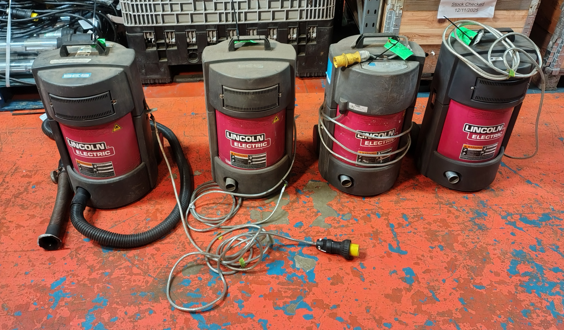 4x Lincoln Miniflex 110V Welding Fume Extractors - photo 1