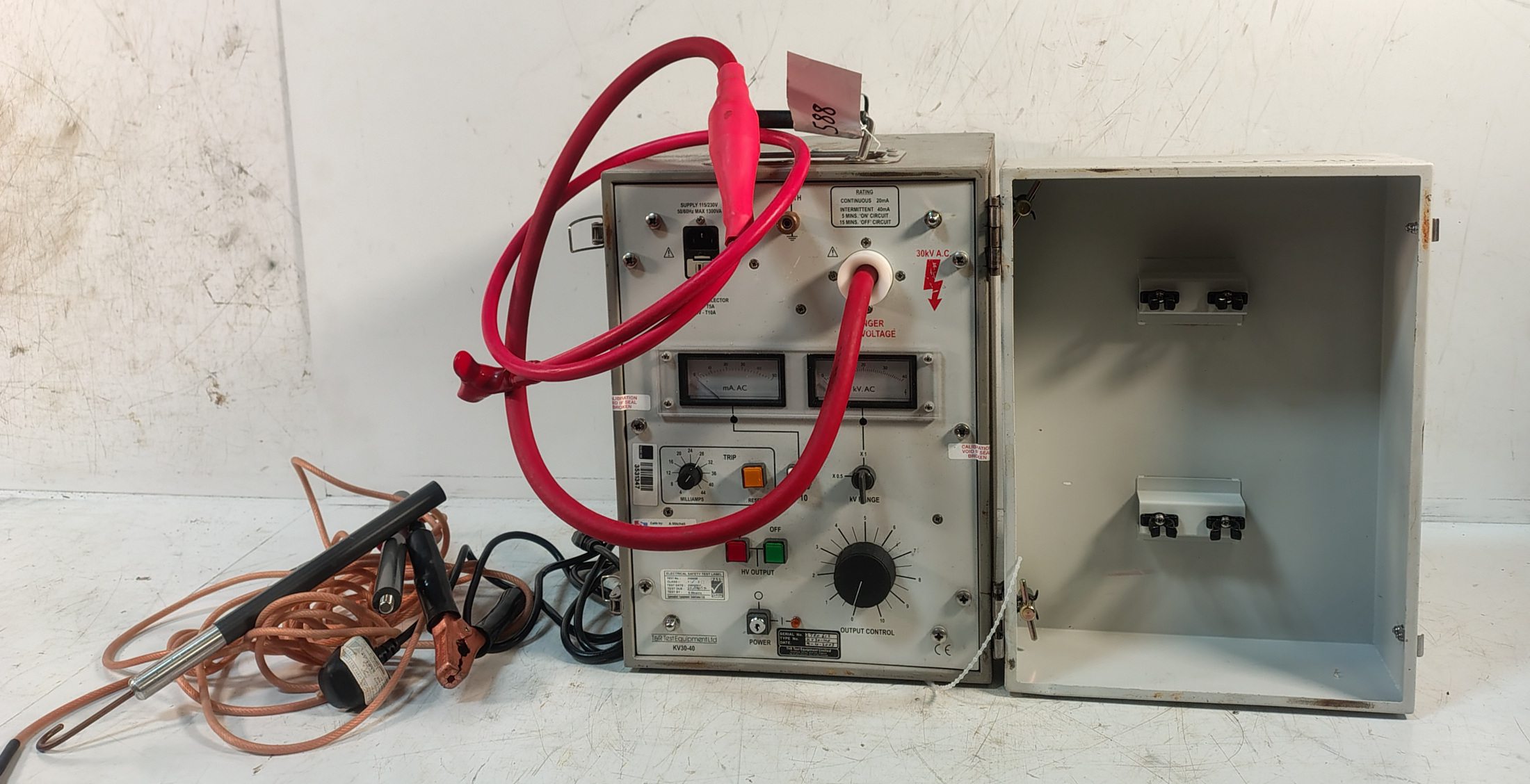 T & R KV30-40 30 kV 40 mA High Voltage AC Test System - photo 1