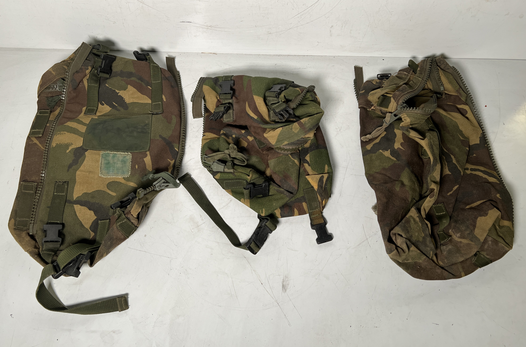 Various types of ex-military DPM accessories - 146kg – may require repair/be incomplete - see pics - photo 1