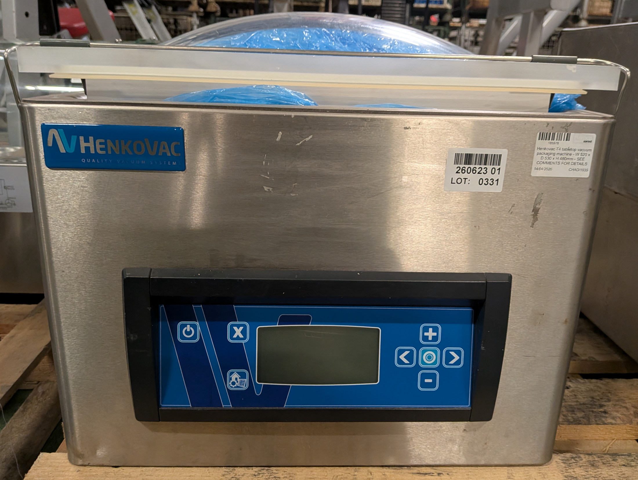 Henkovac T4 tabletop vacuum packaging machine - W 520 x D 530 x H 480mm - photo 1