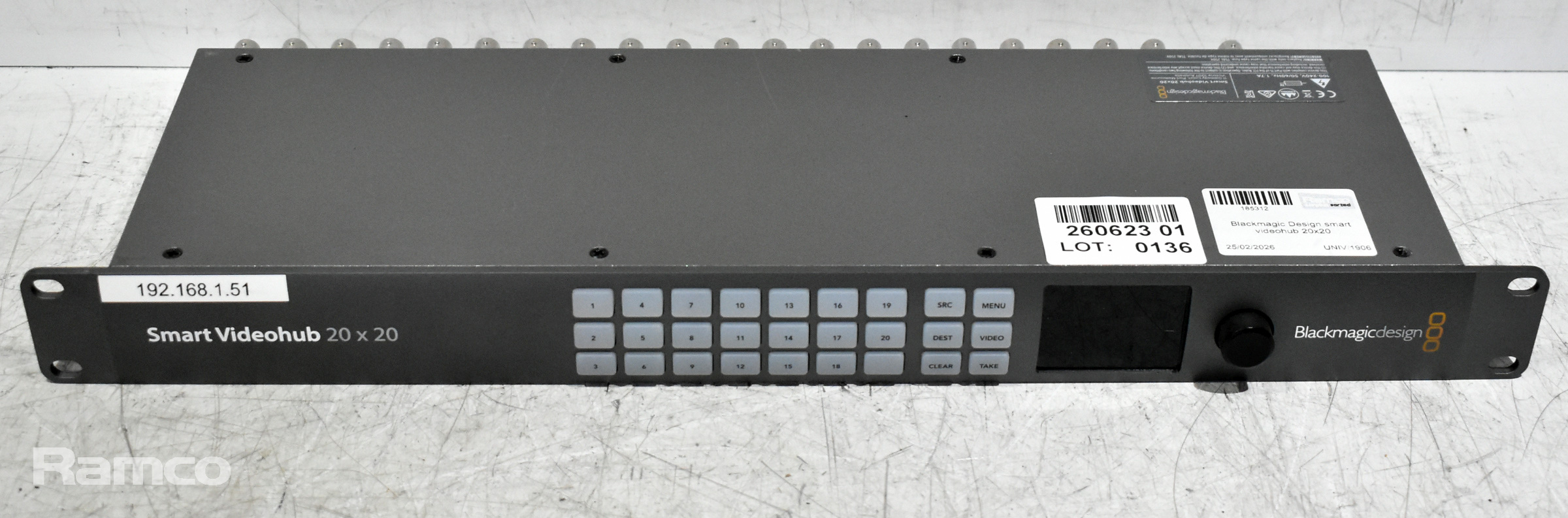 Blackmagic Design smart videohub 20x20 - photo 1