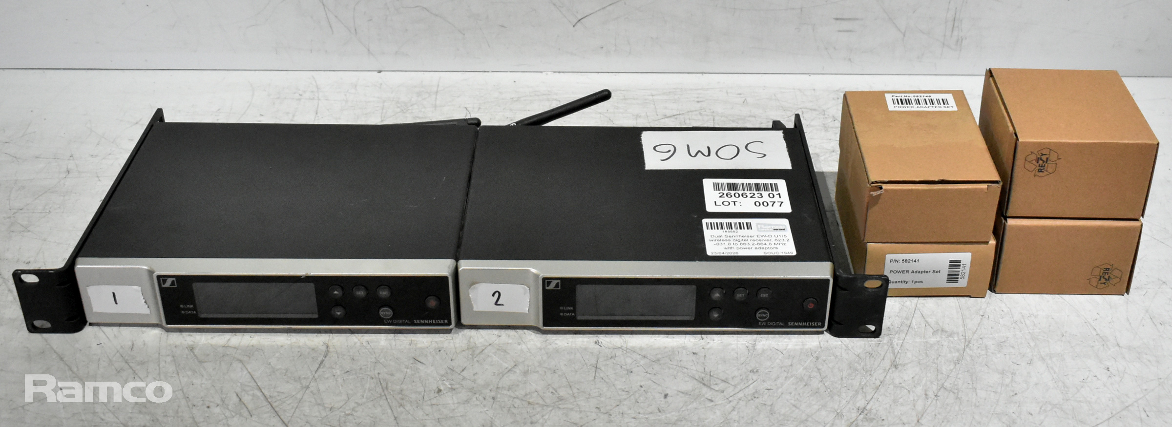 Dual Sennheiser EW-D U1/5 wireless digital receiver - 823.2-831.8 to 863.2-864.8 MHz - photo 1