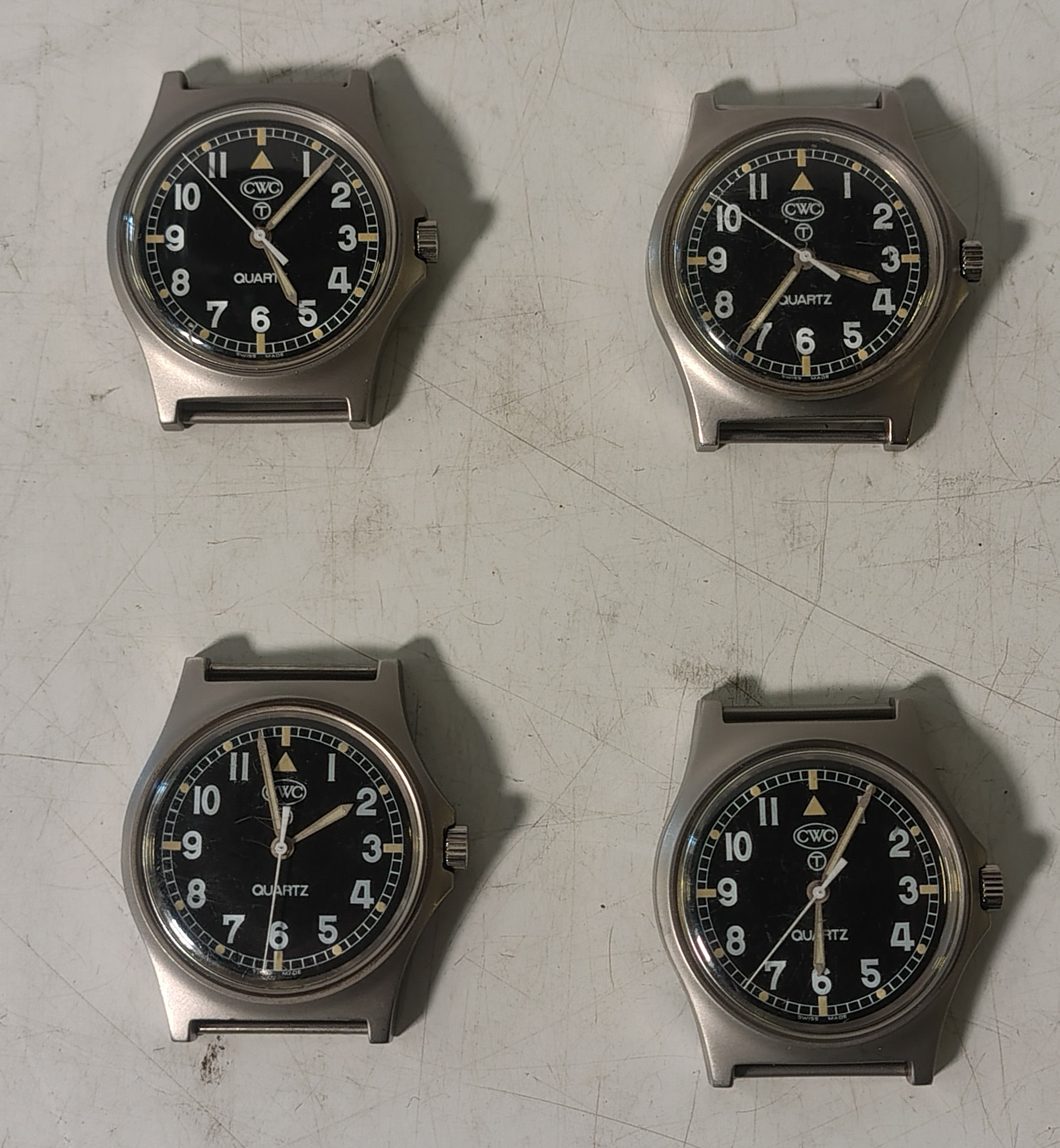 4x CWC W10-6645-99 British Army issue quartz wristwatches - 2005 - details in description - photo 1