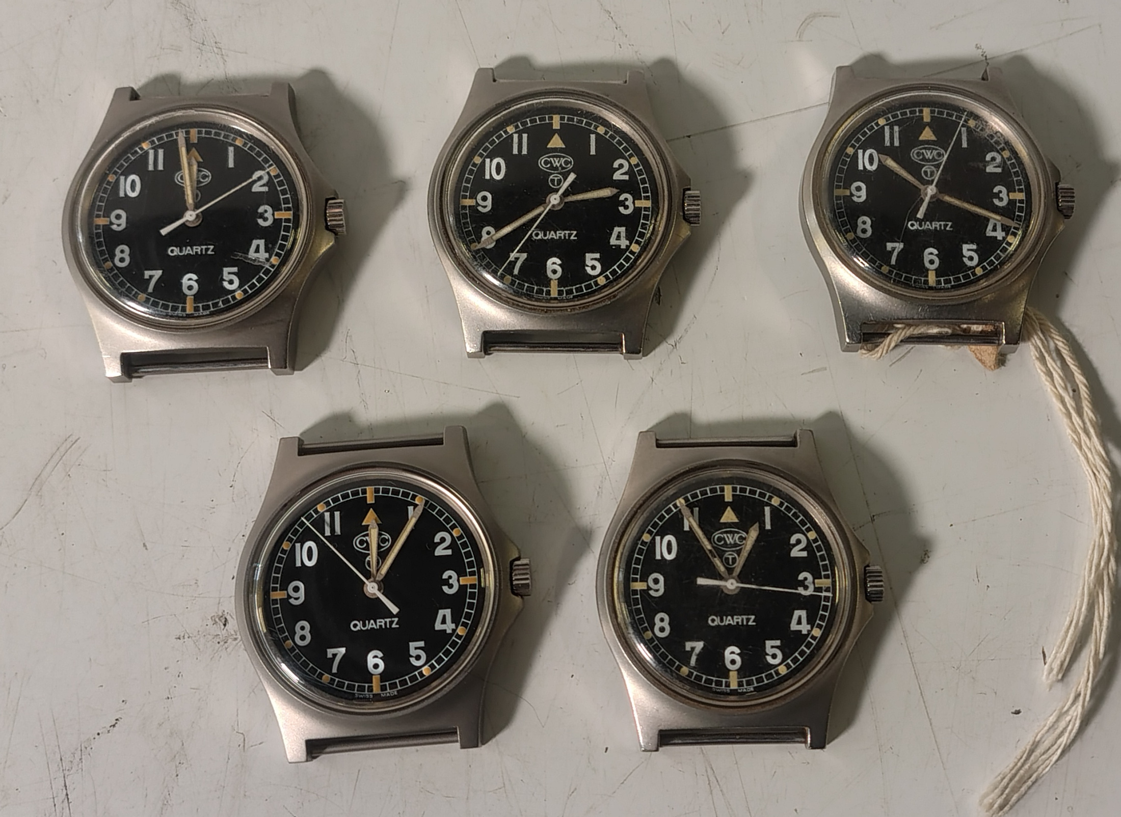 5x CWC W10-6645-99 British Army issue quartz wristwatches - years and details in description - photo 1