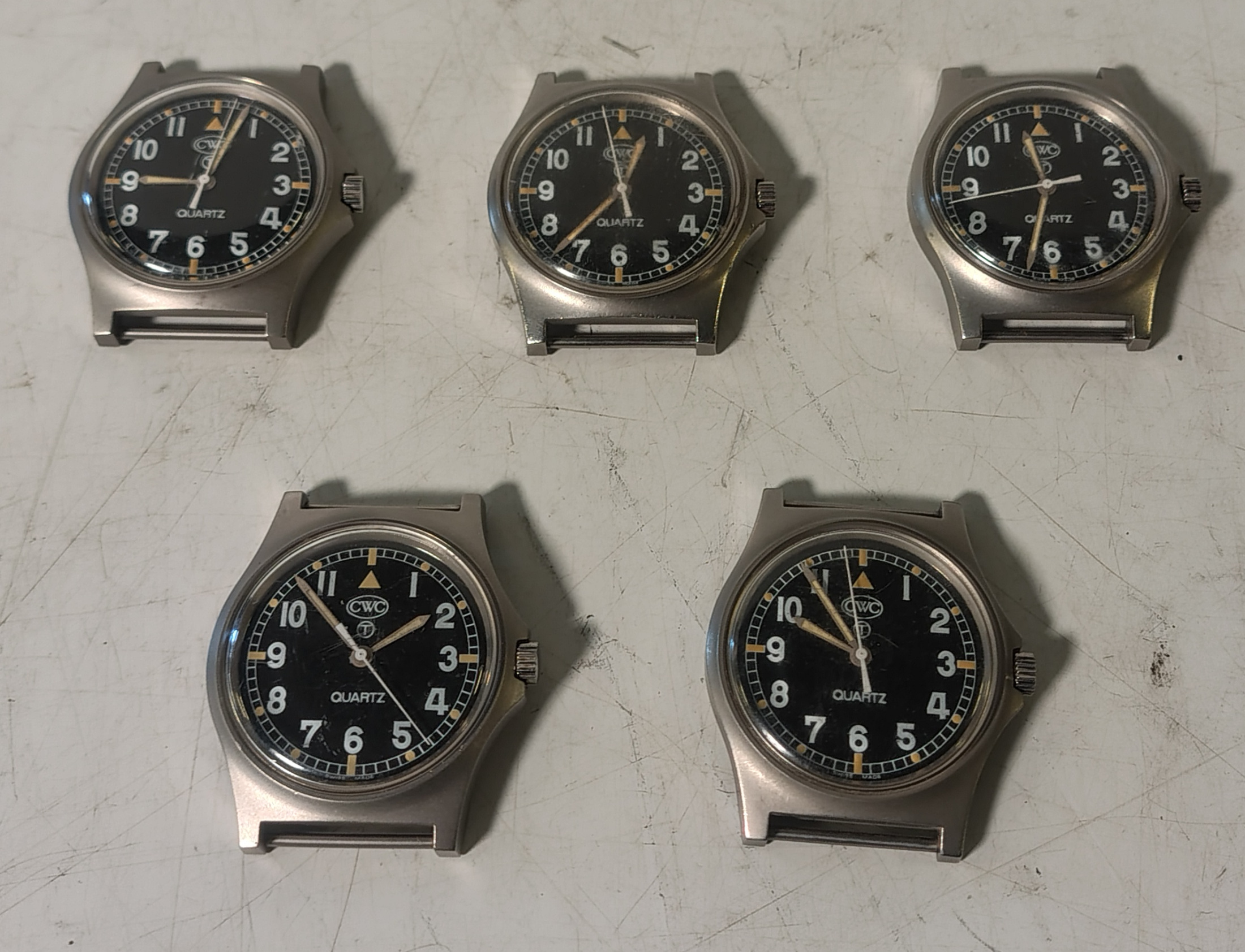 5x CWC W10-6645-99 British Army issue quartz wristwatches - 2006 - details in description - photo 1