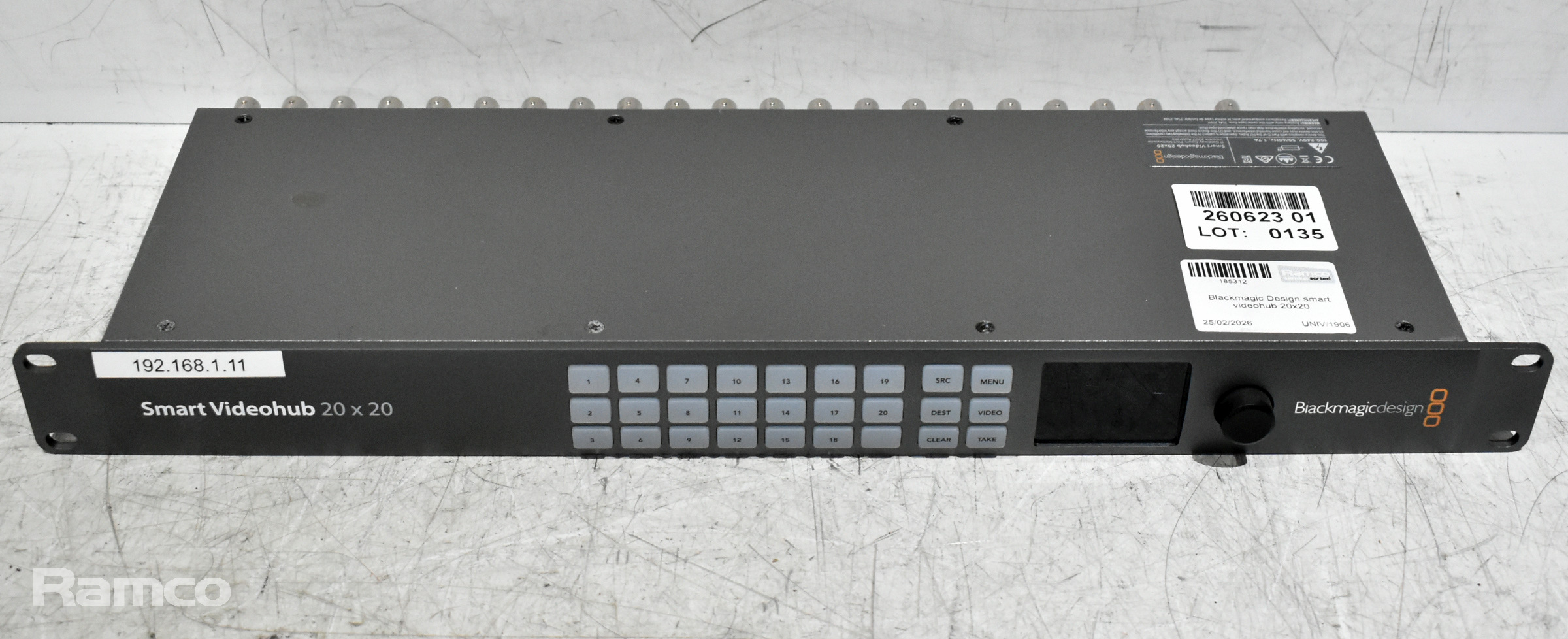 Blackmagic Design smart videohub 20x20 - photo 1