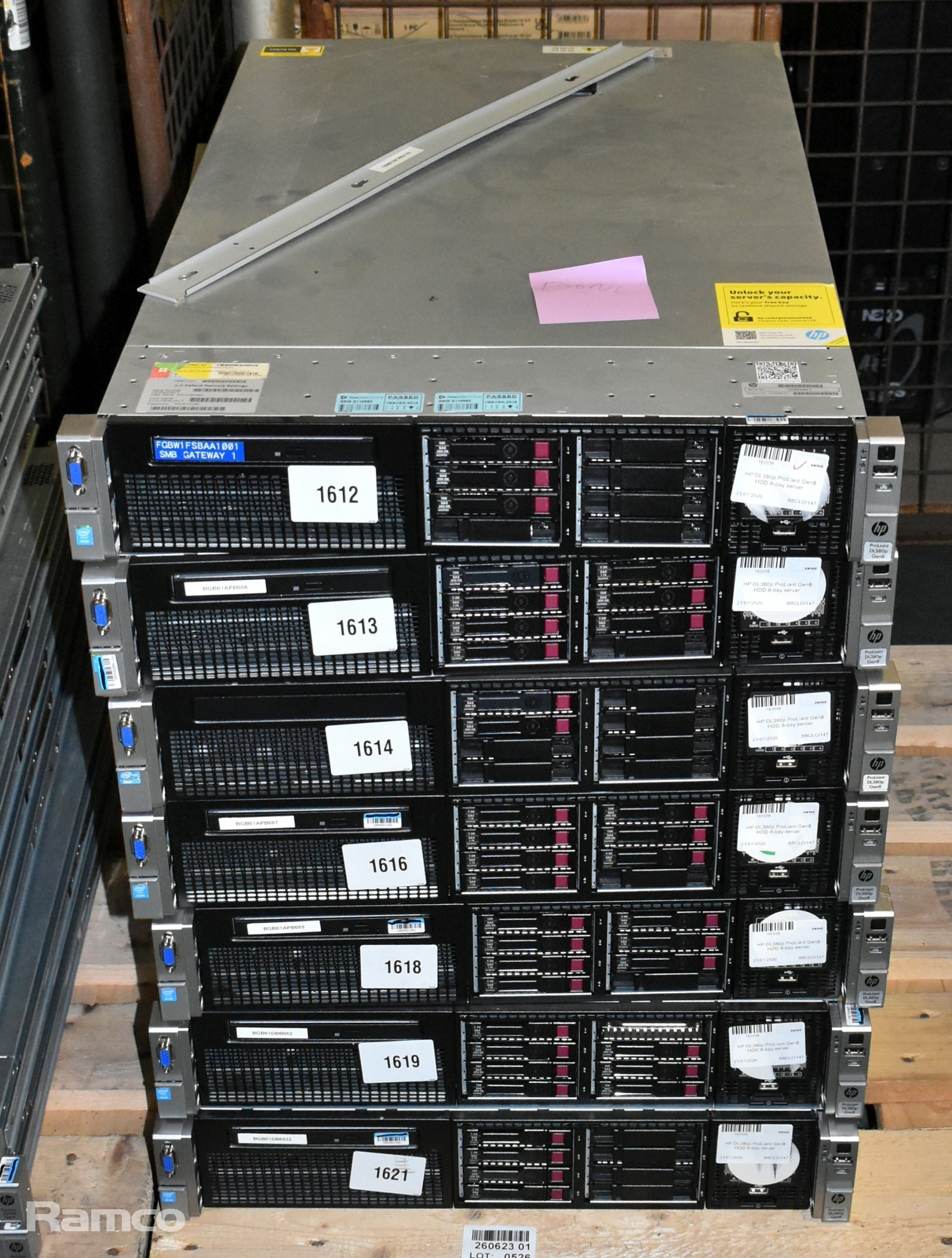 7x HP DL380p ProLiant Gen8 HDD 8-bay servers - photo 1