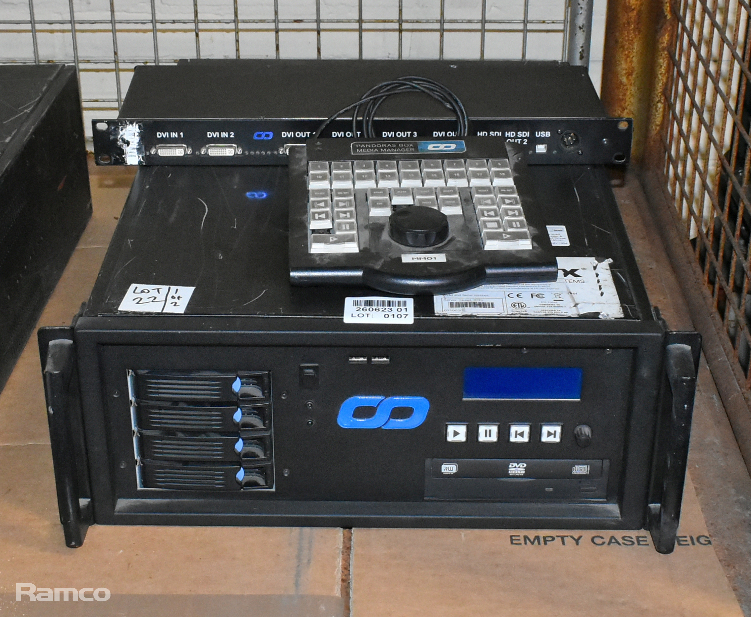 Coolux Pandoras Box quad server with media manager & DVI processor (with hard drives) - photo 1