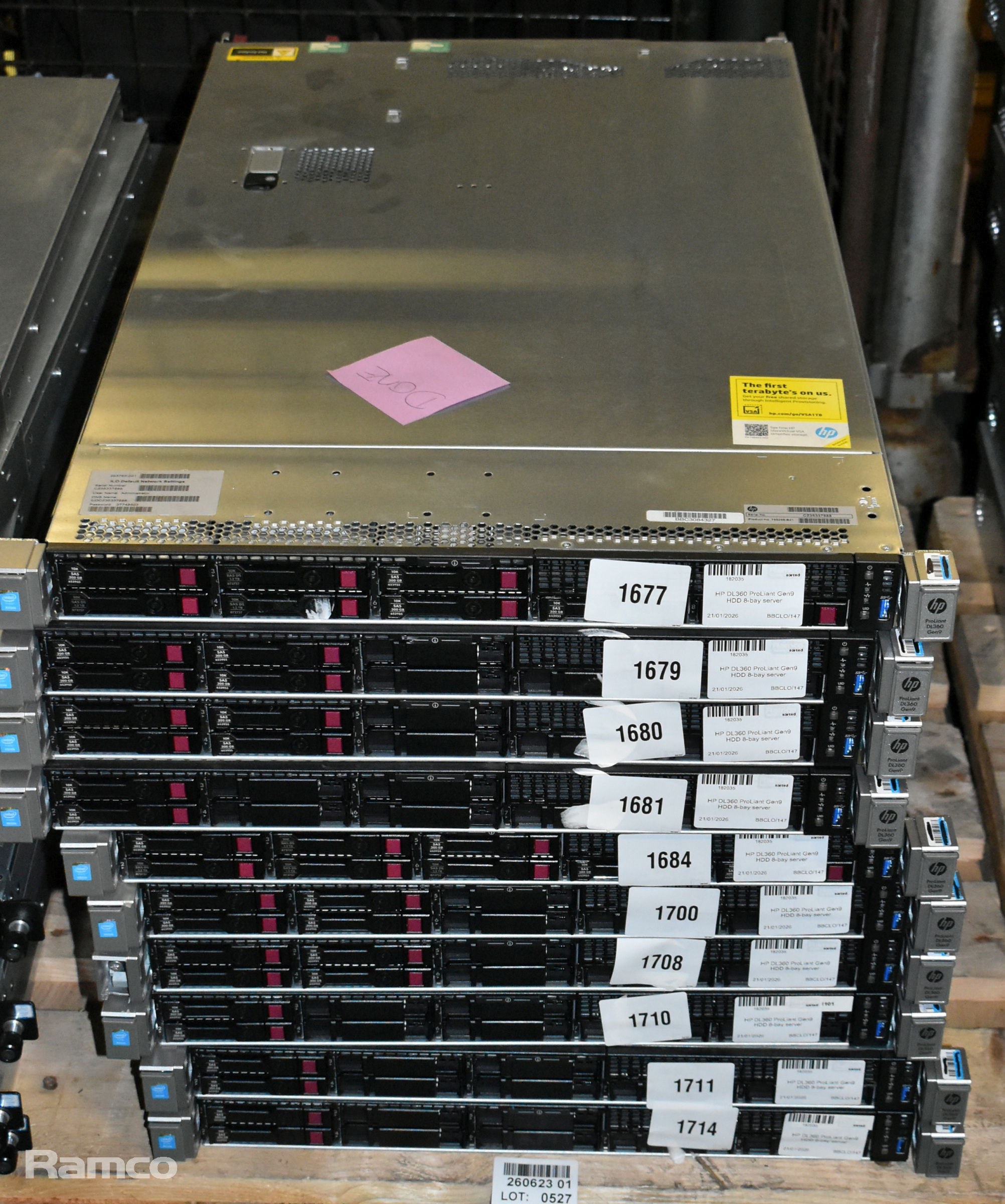10x HP DL360 ProLiant Gen9 HDD 8-bay servers - photo 1