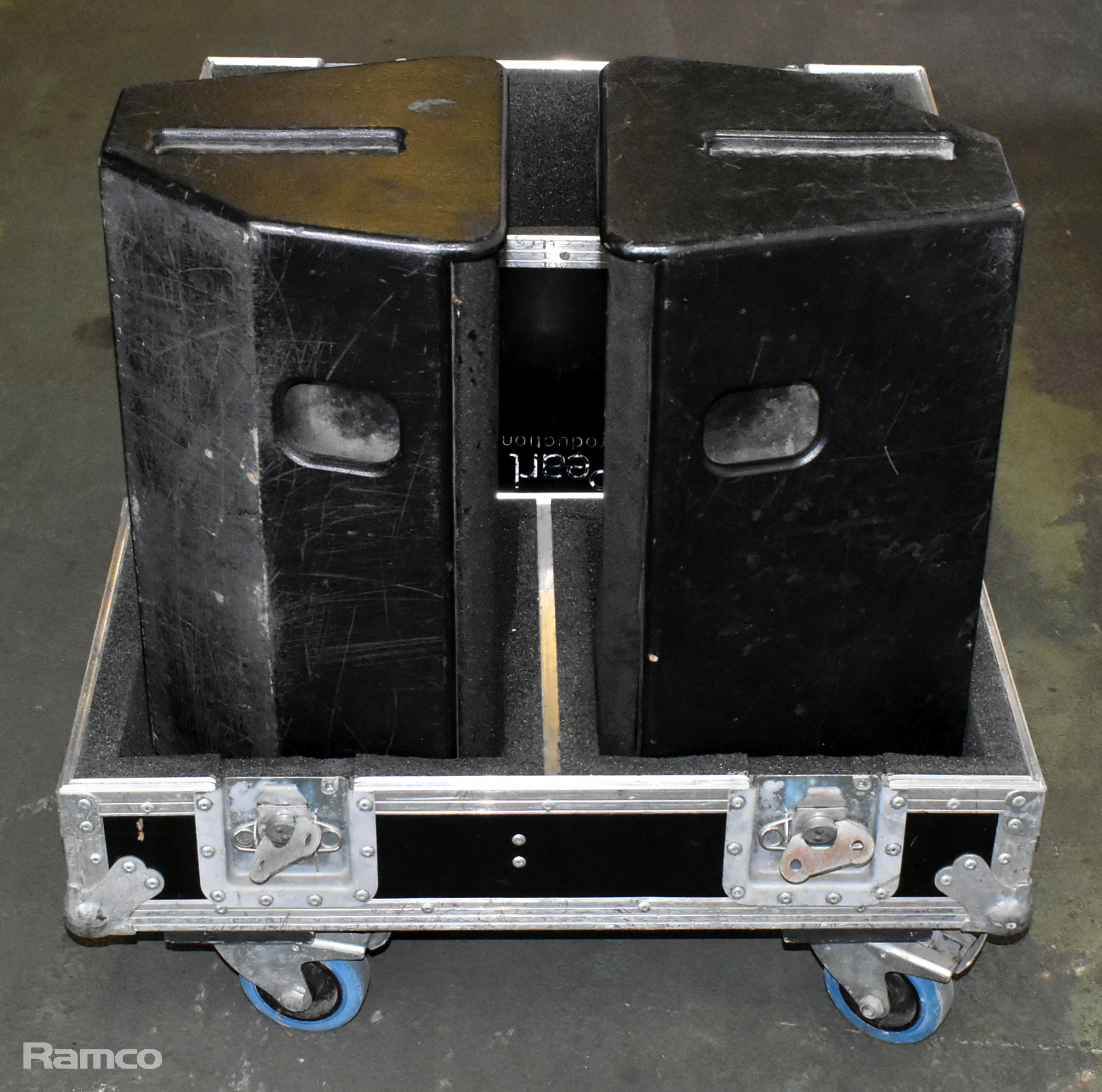 Nexo PS-10U compact high output PA speakers within portable black flight case - photo 1