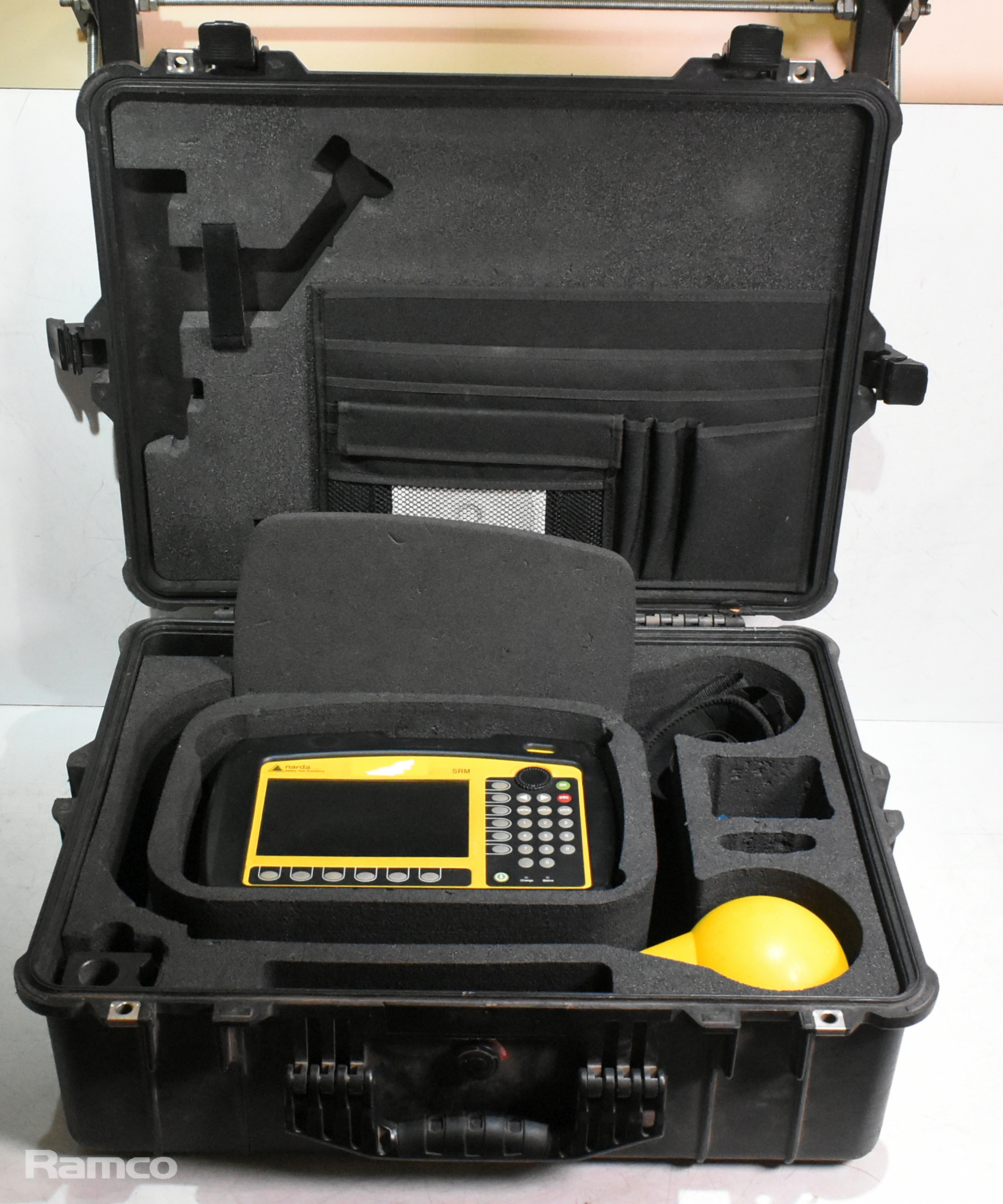 Narda SRM-3006 selective radiation meter 9 kHz - 6 GHz basic unit & 27 MHz - 3 GHz 3 axis antenna - photo 1
