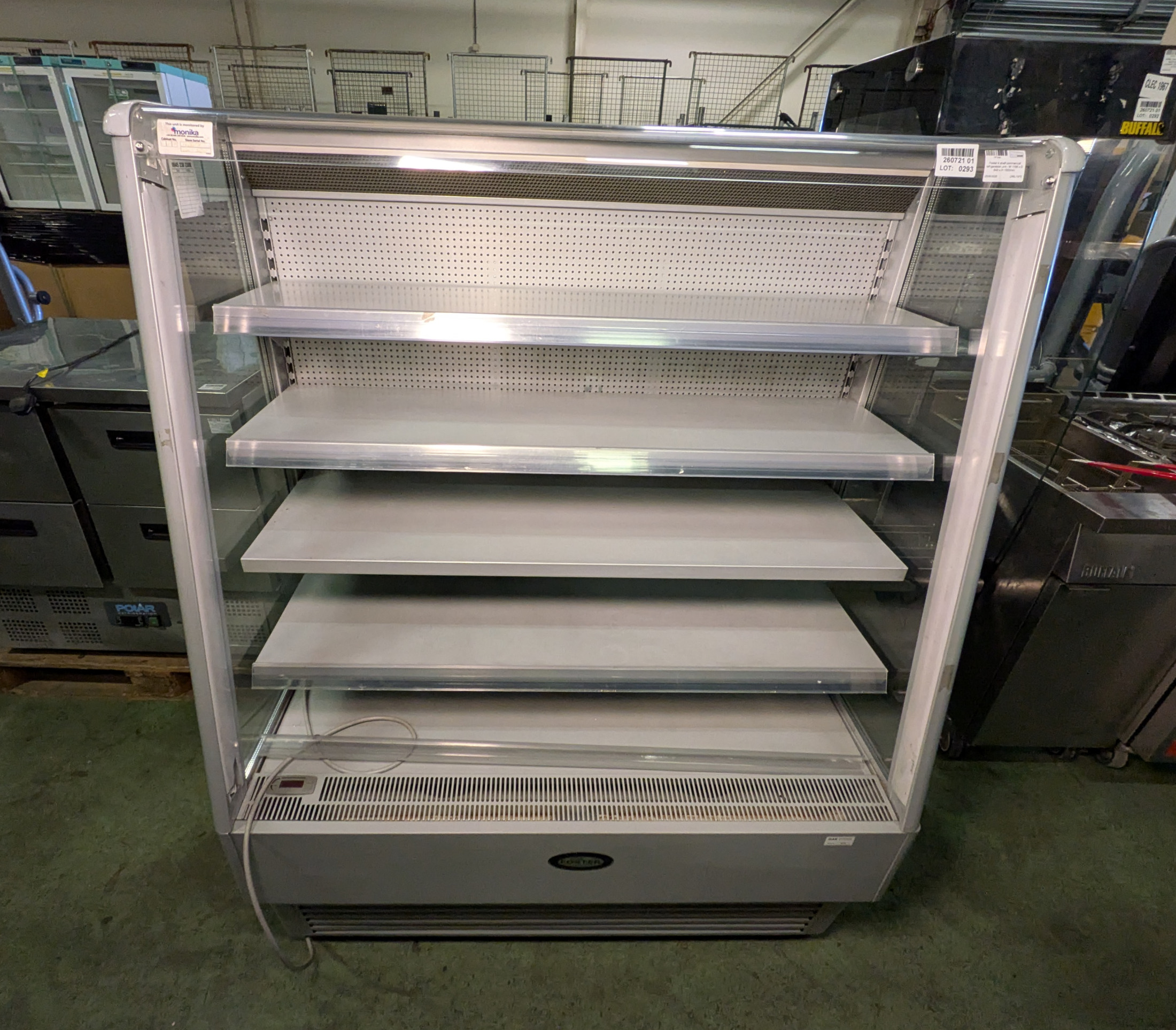 Foster 4 shelf commercial refrigeration unit - W 1195 x D 640 x H 1550mm - photo 1