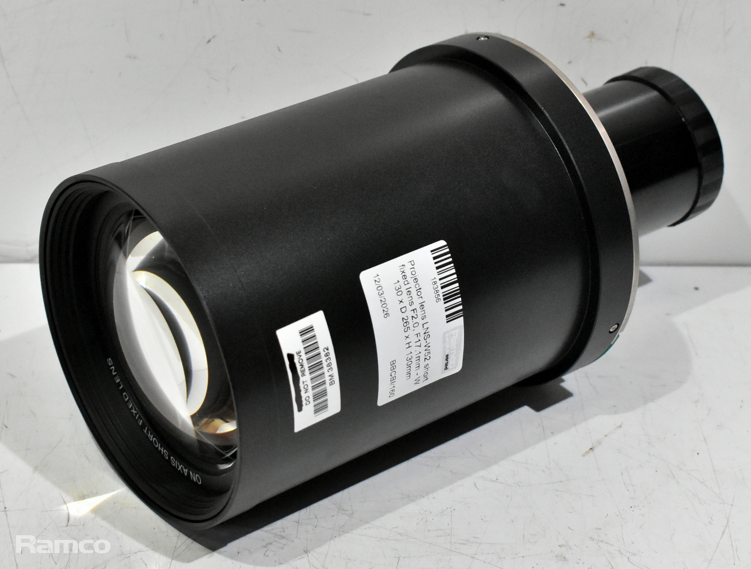 Projector lens LNS-W52 short fixed lens F2.0, F17.1mm - W 130 x D 265 x H 130mm - photo 1