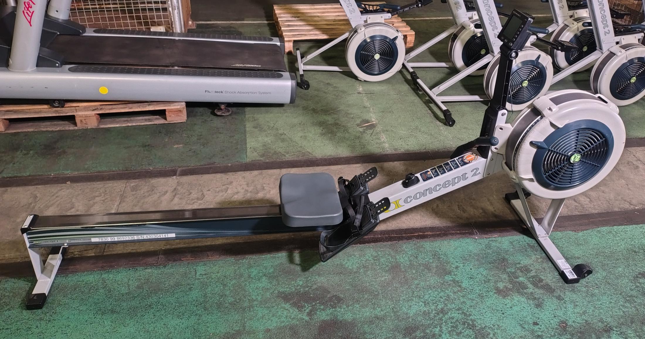 Concept 2 Model D indoor rower exercise machine with PM5 console - L 2400 x W 610 x H 1100mm - photo 1