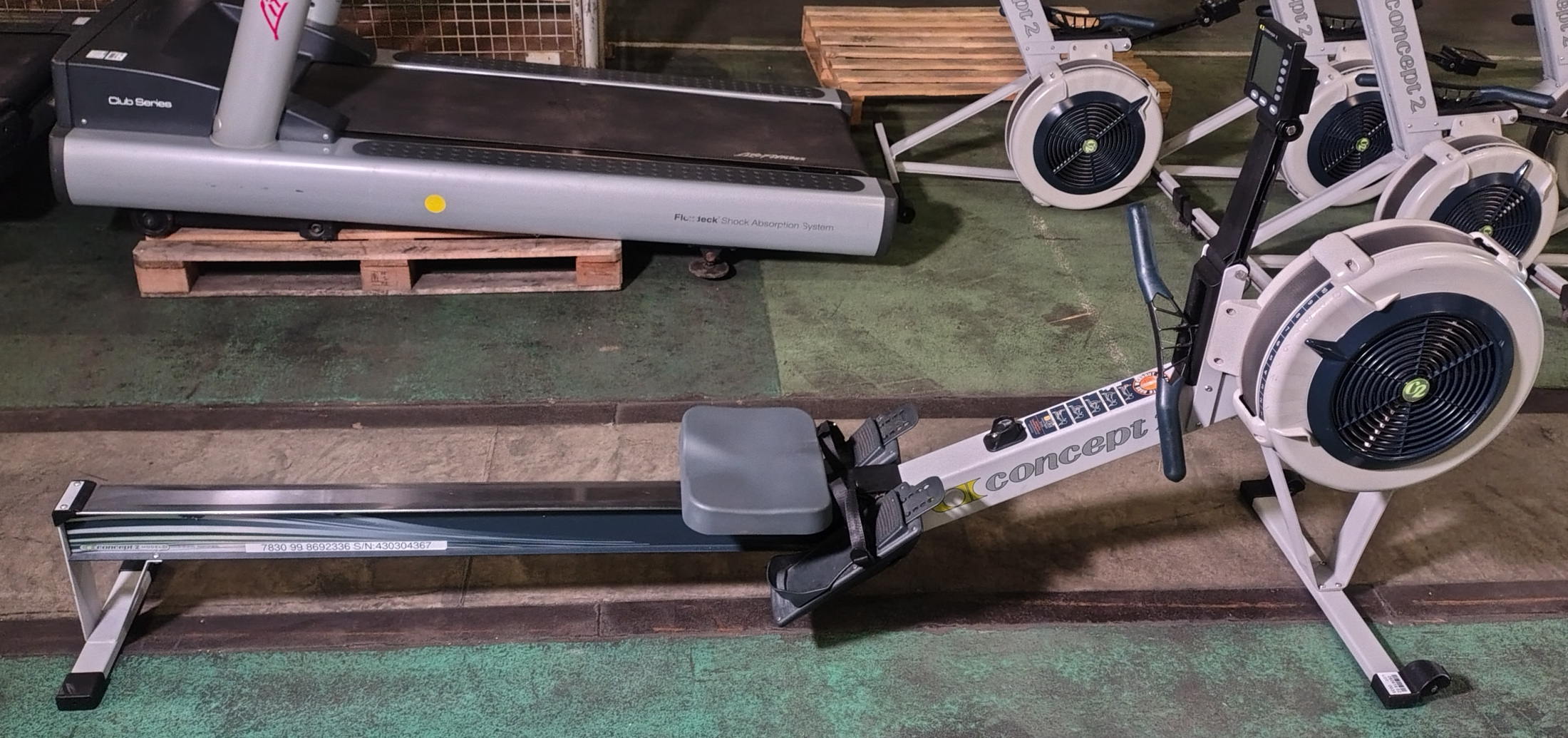 Concept 2 Model D indoor rower exercise machine with PM5 console - L 2400 x W 610 x H 1100mm - photo 1