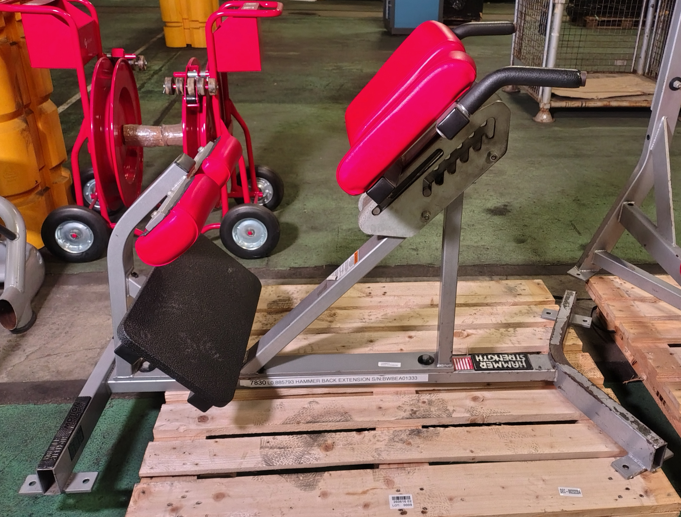 Hammer Strength back extension exercise machine - L 1500 x W 750 x H 910mm - photo 1