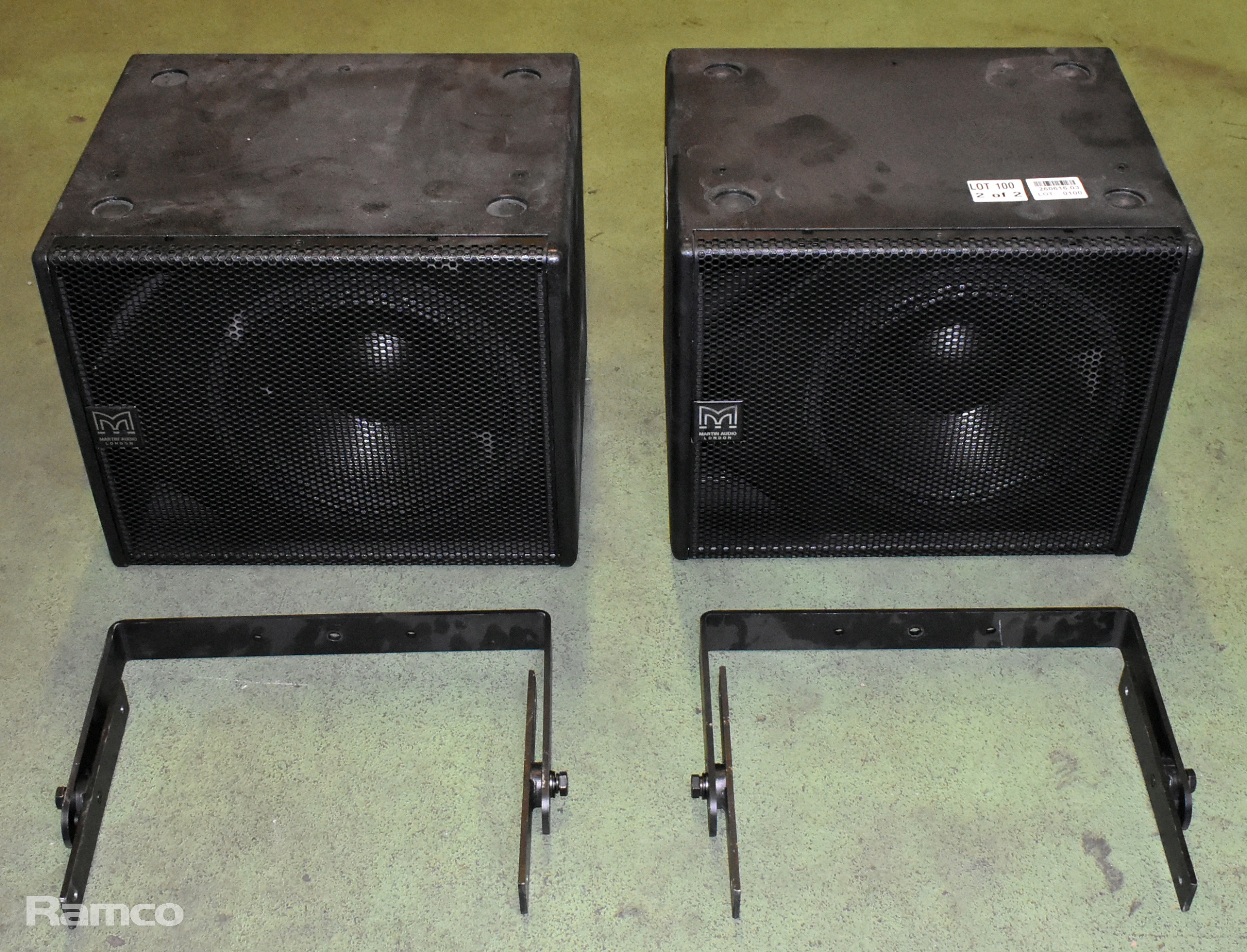 Pair of Martin Audio SX112 12 inch passive subwoofers - sub dimensions: W 490 x D 410 x H 390mm - photo 1