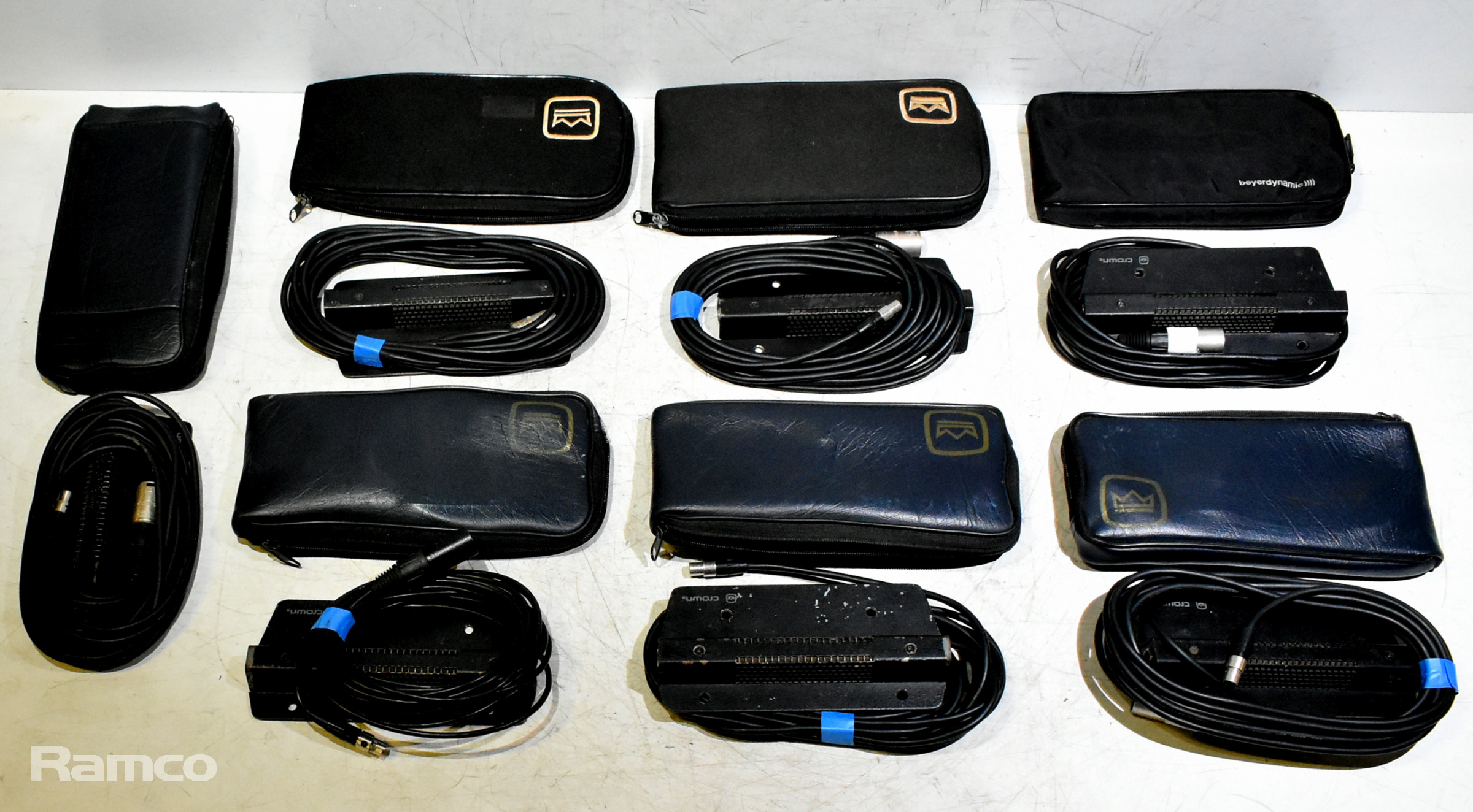 7x Crown PCC160 phase coherent cardioid microphones with storage pouches - photo 1