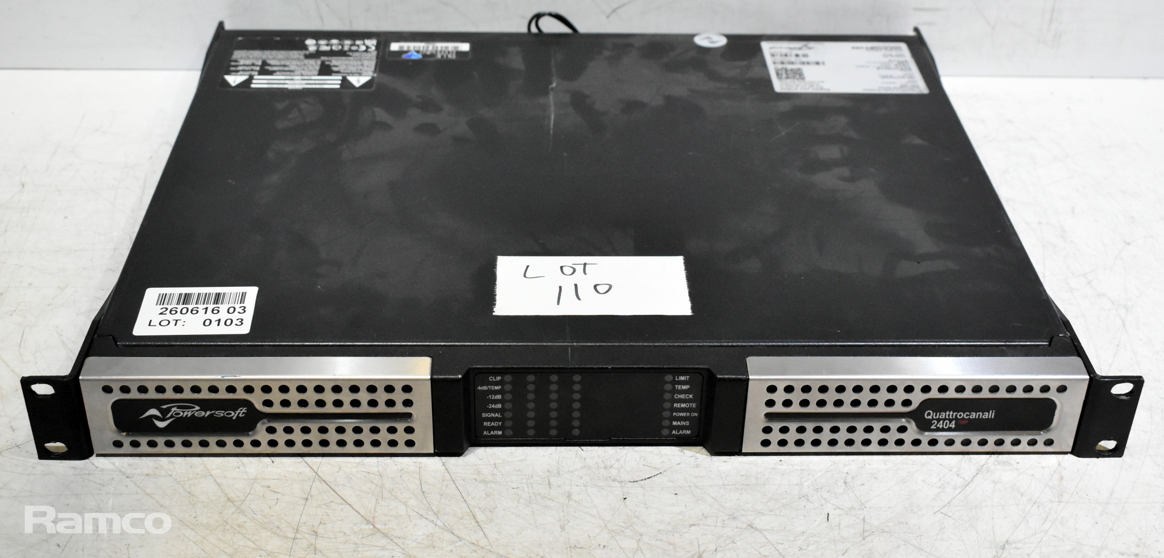 Powersoft Quattrocanali Series 2404 DSP professional audio amplifier - 1U rack mountable - photo 1