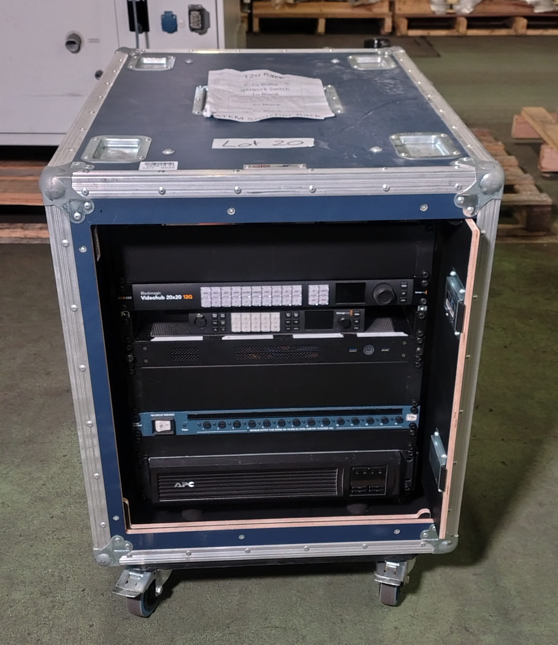 Blackmagic ATEM 1 M/E Constellation rack - 12U rack case - full details in description - photo 1