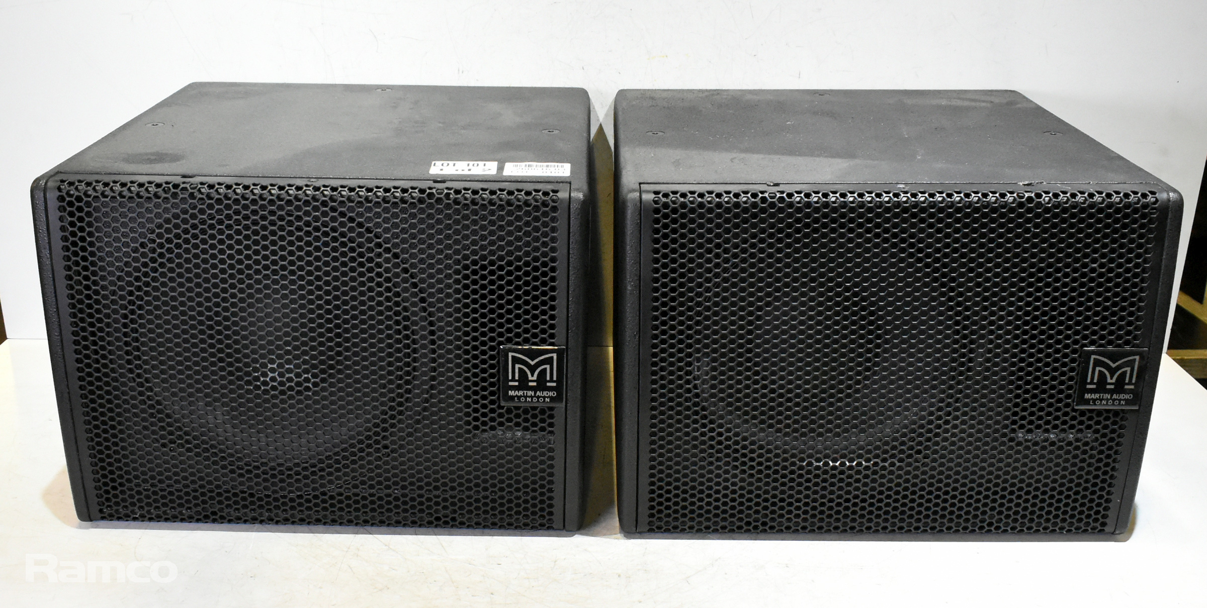 Pair of Martin Audio SX110B 10 inch passive slimline subwoofers - photo 1