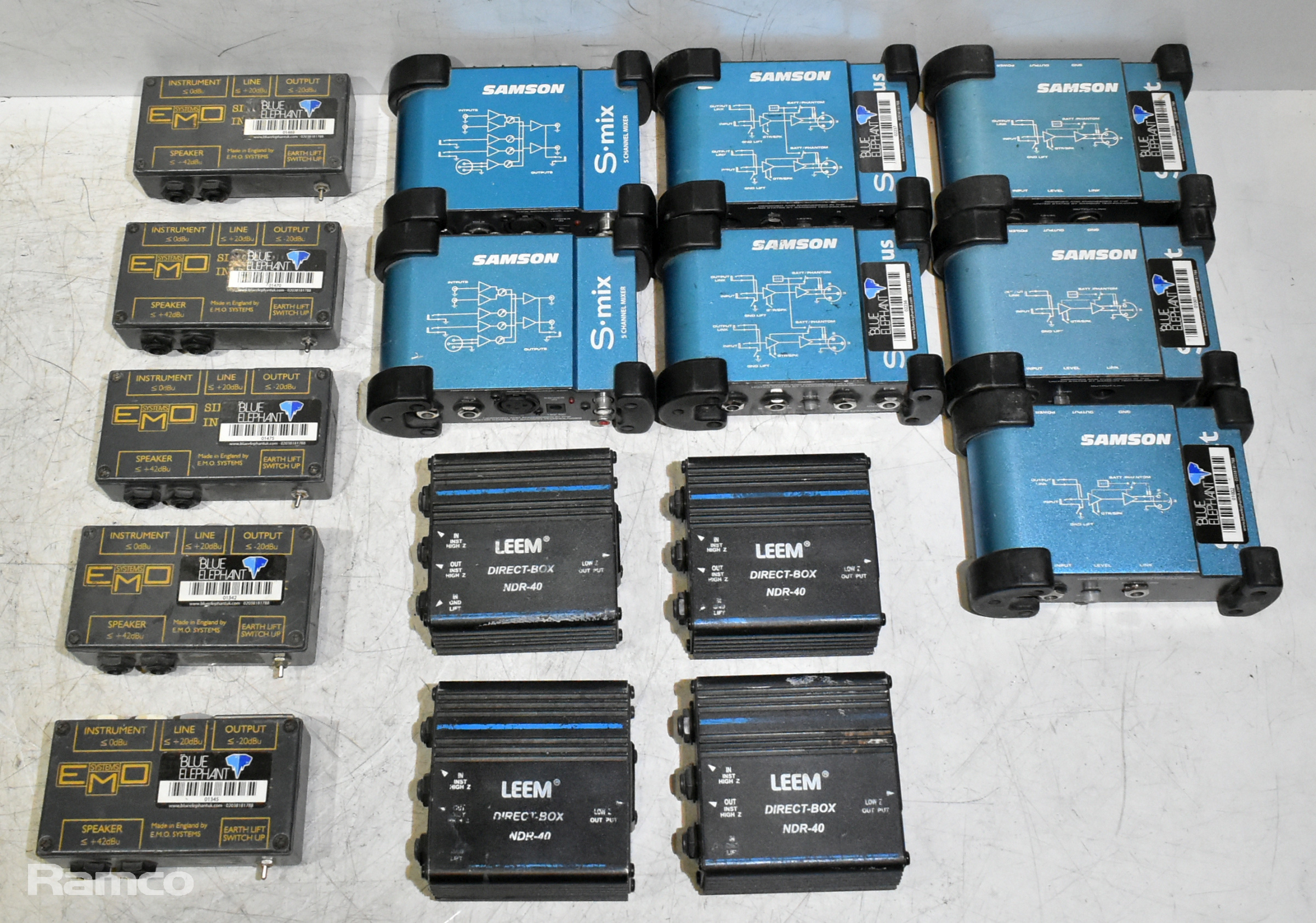 Audio Equipment - 5x EMO Systems single direct injection boxes & more - see description - photo 1