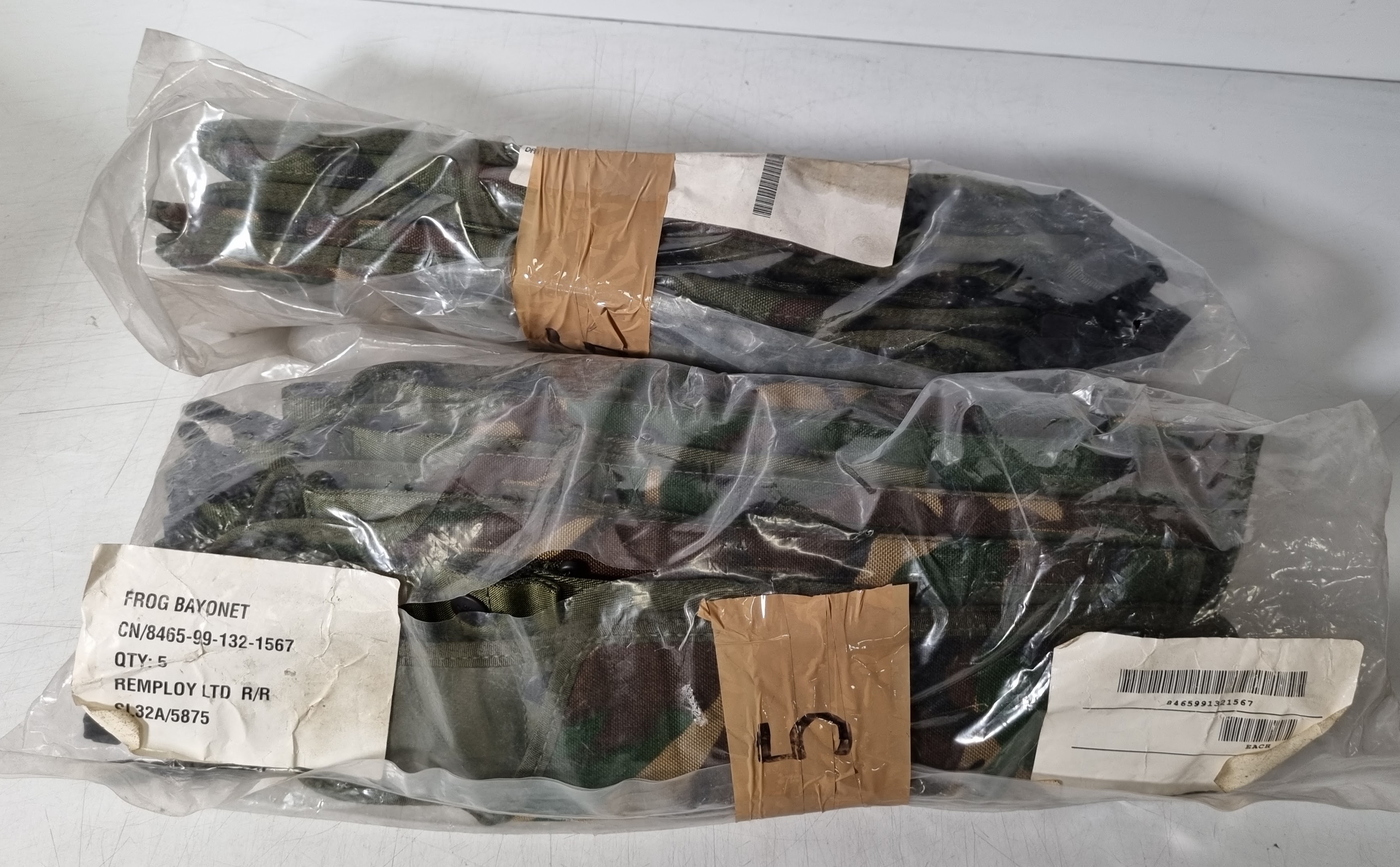 5x packs of 5 DPM IRR frog bayonets - photo 1