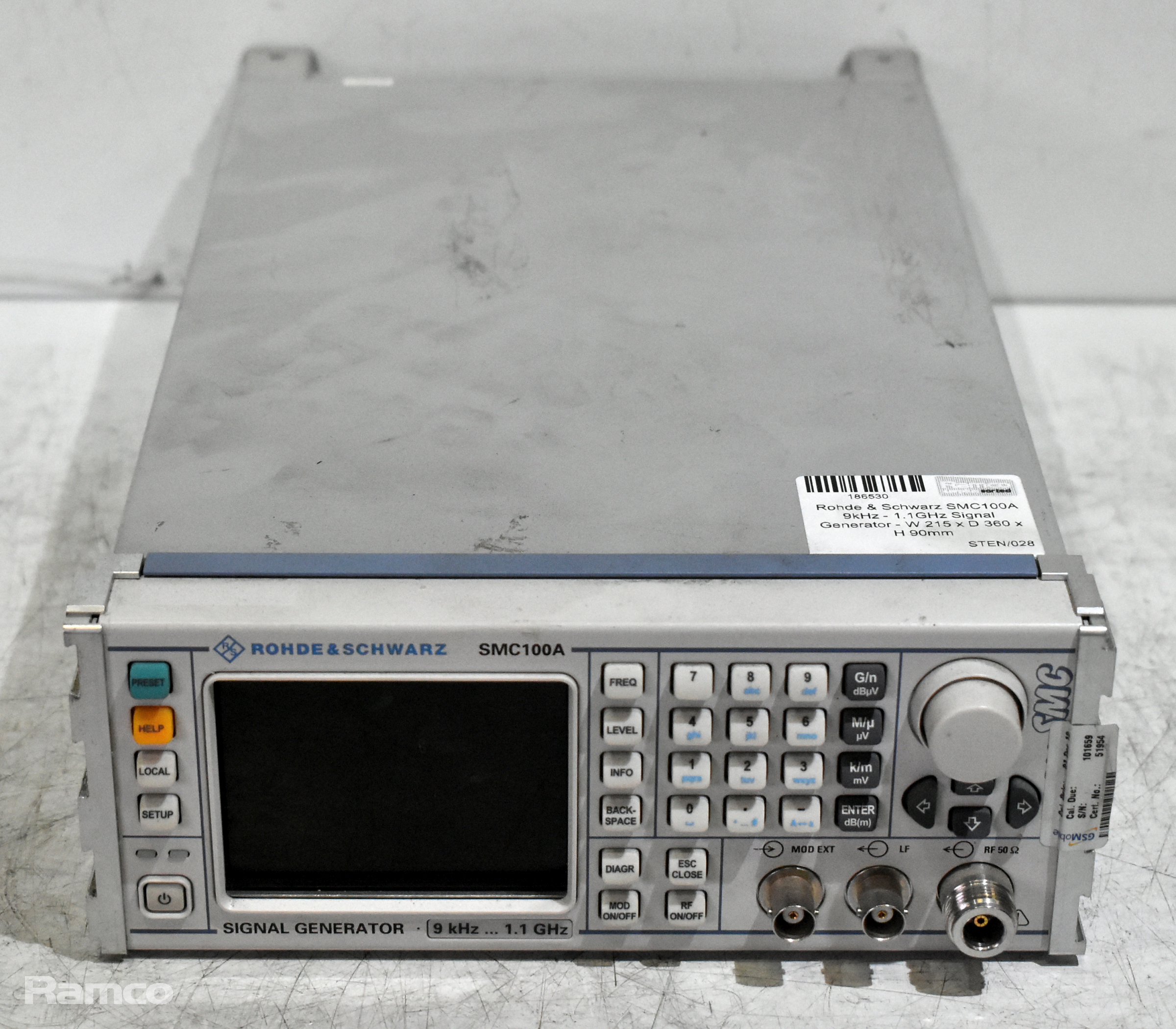 Rohde & Schwarz SMC100A 9kHz - 1.1GHz Signal Generator - W 215 x D 360 x H 90mm - photo 1