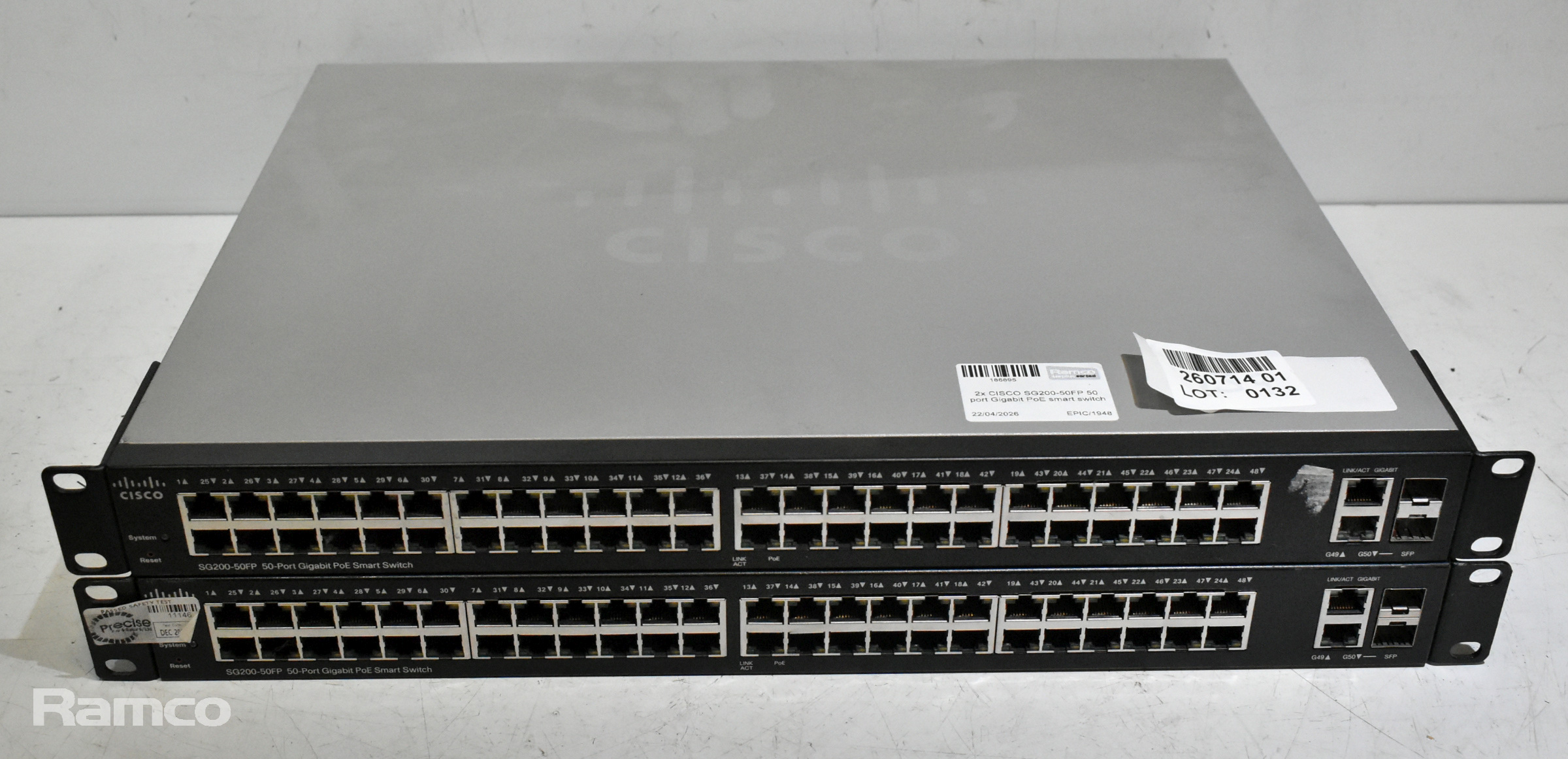 2x CISCO SG200-50FP 50s - port Gigabit PoE smart switch - photo 1
