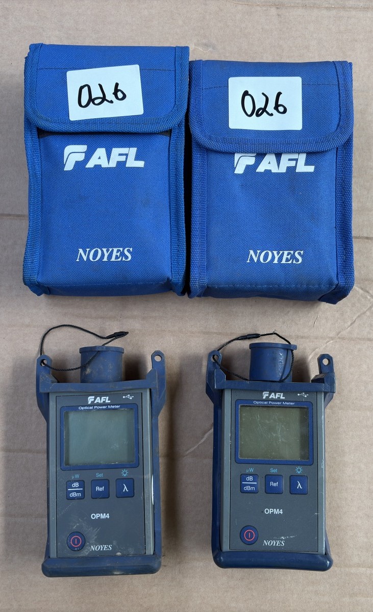 2x AFL optical power meter c/w case - photo 1