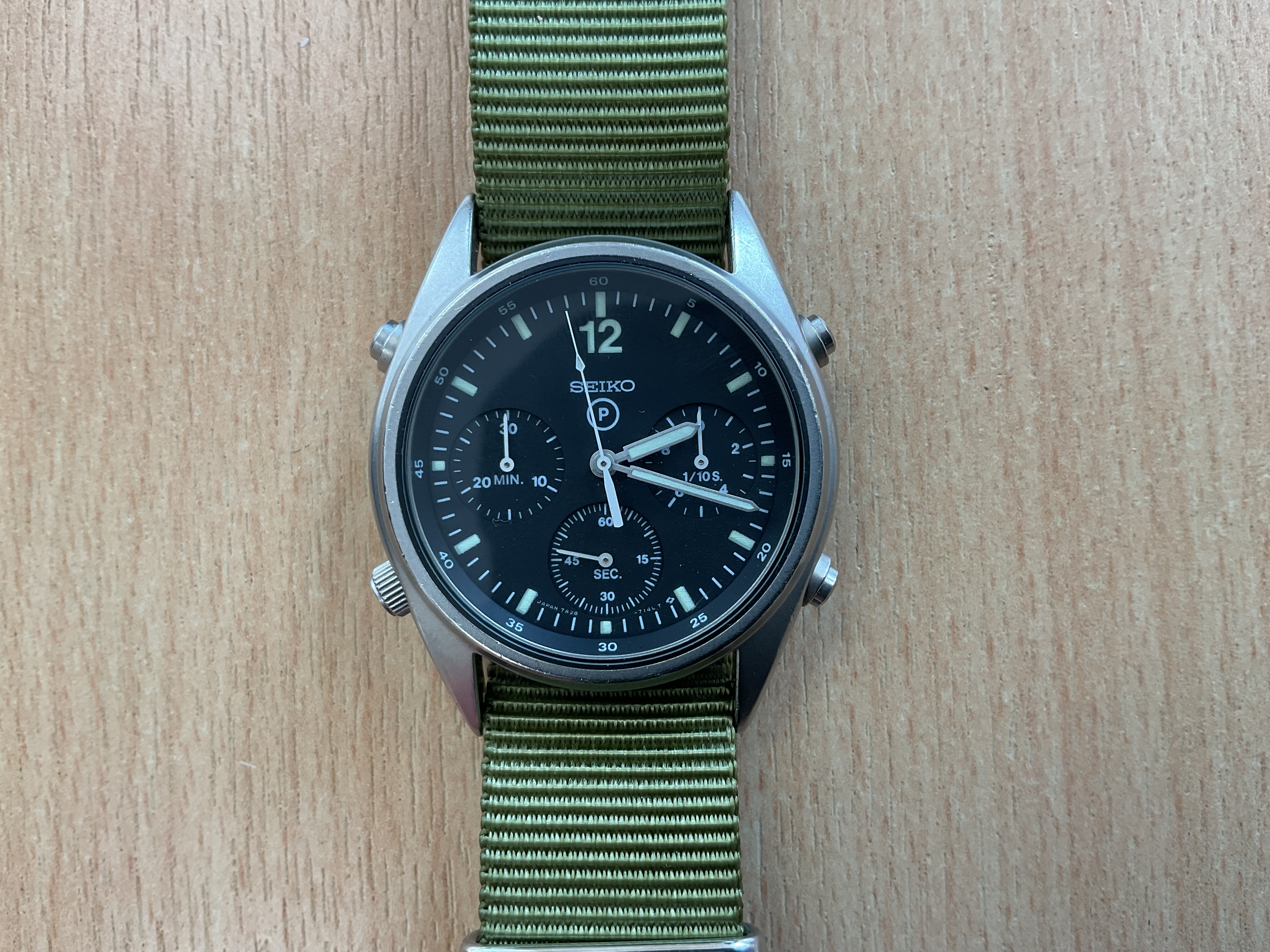 Seiko Gen 1 Pilots Chrono RAF Harrier Force Issue, Nato Marks, Sn° 10143, Date 1990 - photo 1
