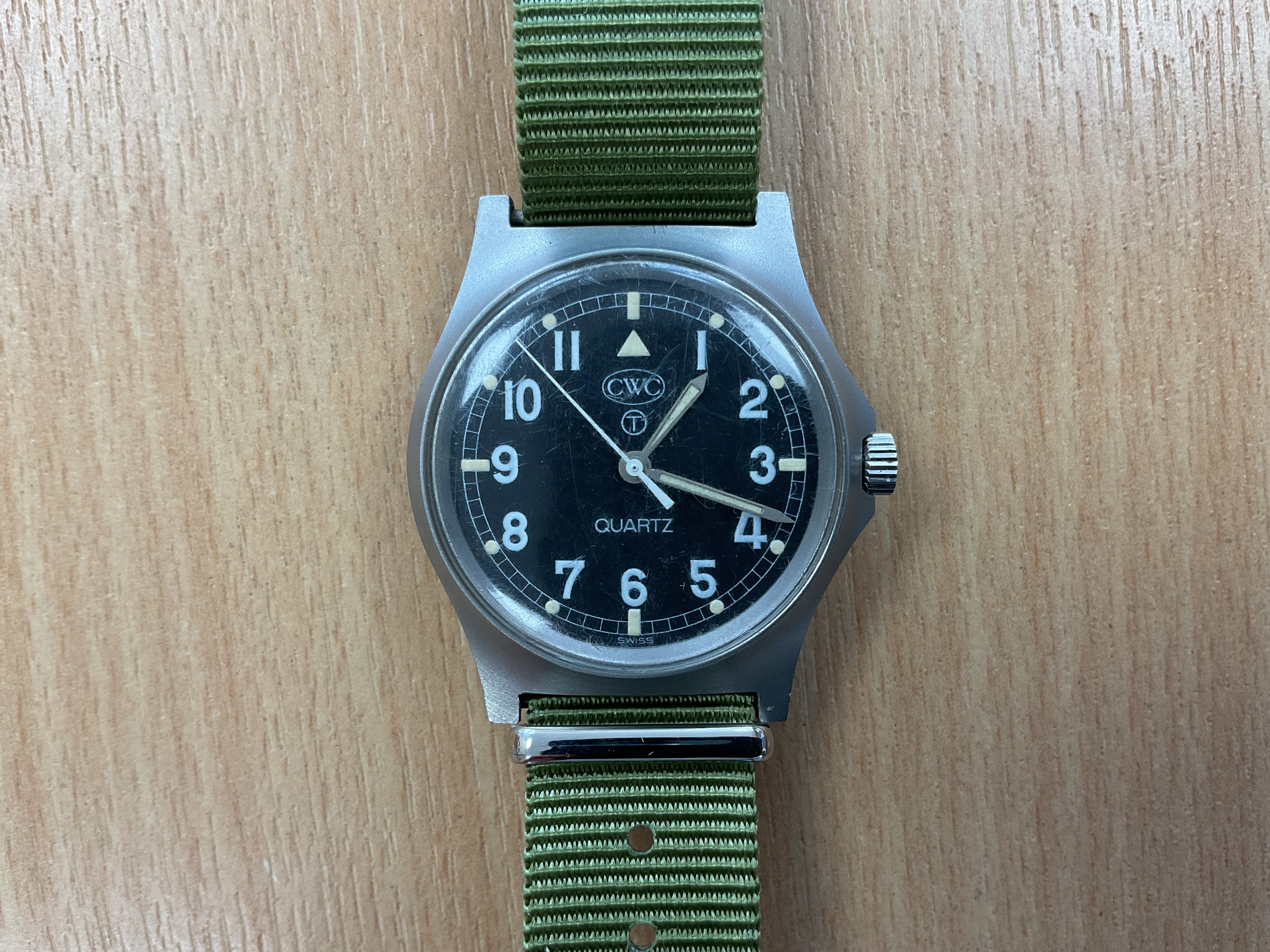 CWC Fat Boy British Army W10 Service Watch, Nato Marks, Date 1983 - photo 1