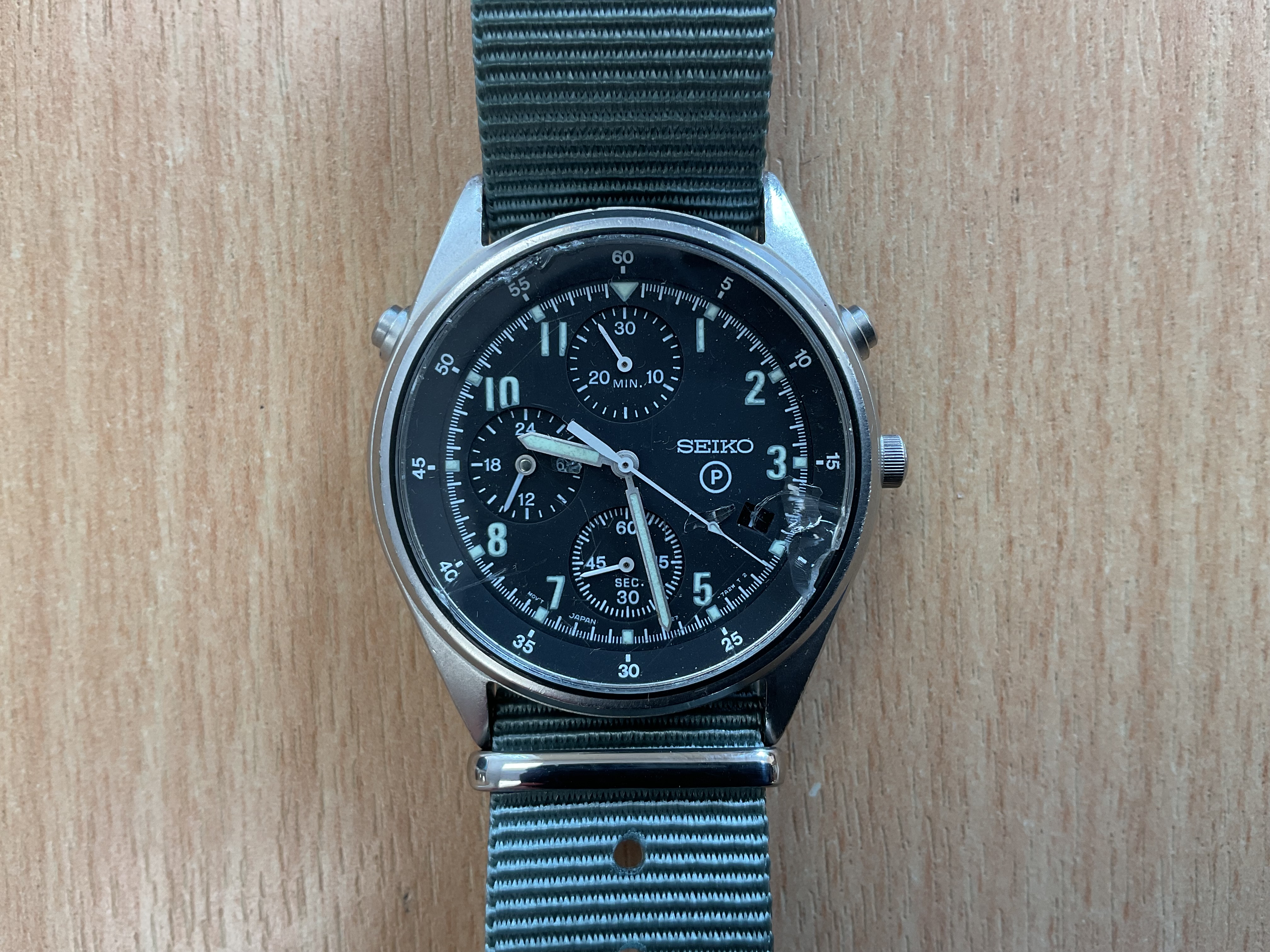 Seiko Gen 2 Pilots Chrono with Date, RAF Tornado Force Issue, Nato Marks, Sn° 2852, Date 1995 - photo 1