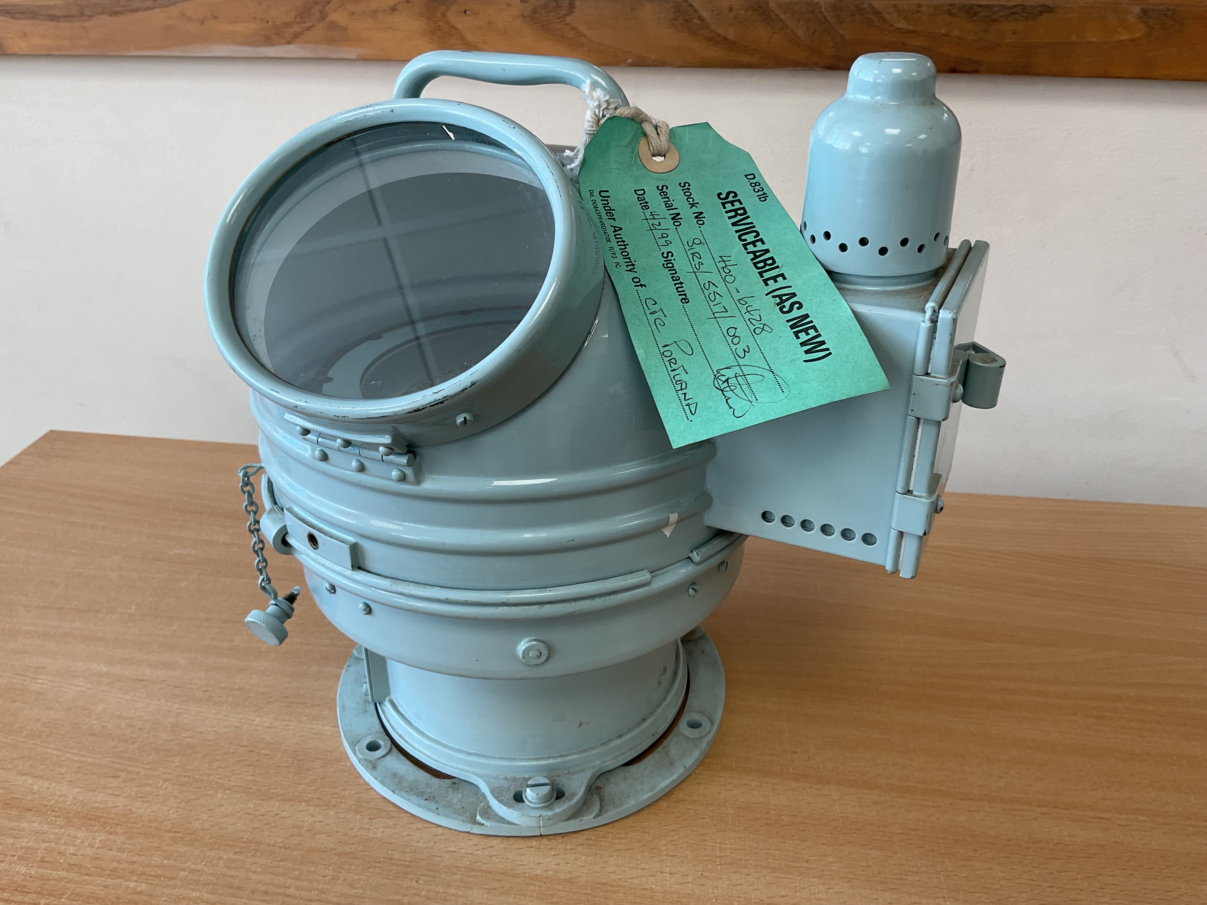 Rare SIRS Unissued Model 5517 Royal Navy Binnacle Ships Compass, Sn° 003, from MOD - photo 1