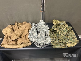 (2) Extreme Cold Weather Parkas, (14) Wet Weather Jackets & Assorted Items