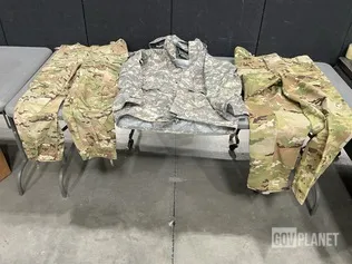 (11) Pairs of Cold Weather Trousers, (10) Cold Weather Parkas & Assorted Items