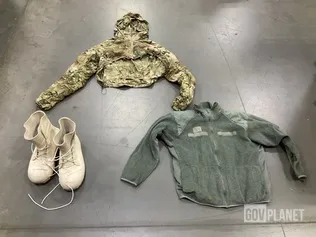 (15) Pairs of Boots, (37) Cold Weather Jackets & Assorted Items