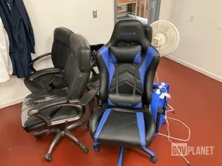 (5) Chairs, (1) Stool & (3) Fans