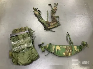 (23) Frame Shoulder Straps, (24) Waist Belts, (12) Field Packs & Assorted Items