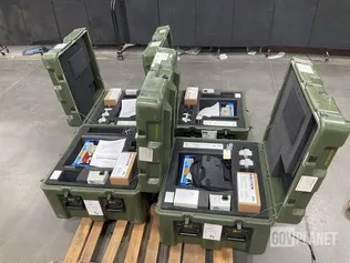 (4) Zoll M Series CCT Defibrillator Monitor-Recorder w/Cases