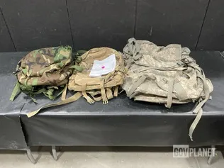 (15) Assault Packs, (2) Medical Bags, (4) Large Field Pack Sets & Assorted Items