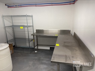 (2) Stainless Steel Workbenches & (1) Shelf