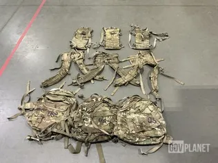 (44) Hydration Carriers, (9) Assault Packs & Assorted Items
