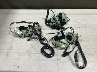(3) David Clark 40897G-10 Microphone-Headsets