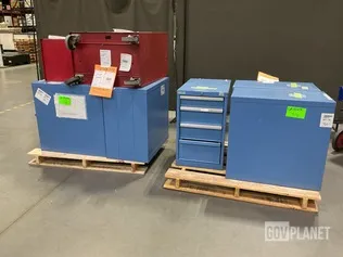 (6) Lista Drawer Cabinets & (1) Stack-On Professional Series Tool Cart