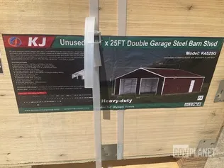 KJ K4525G Double Garage Steel Barn Shed - Unused