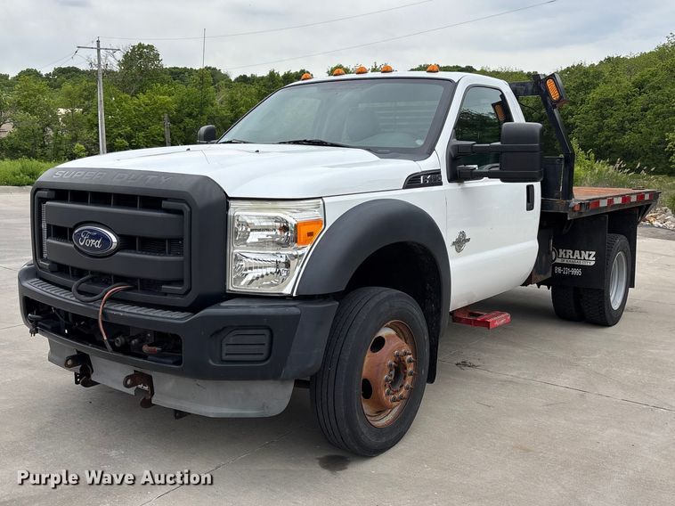 2014 Ford F450 Super Duty Dump Flatbed Truck - photo 1