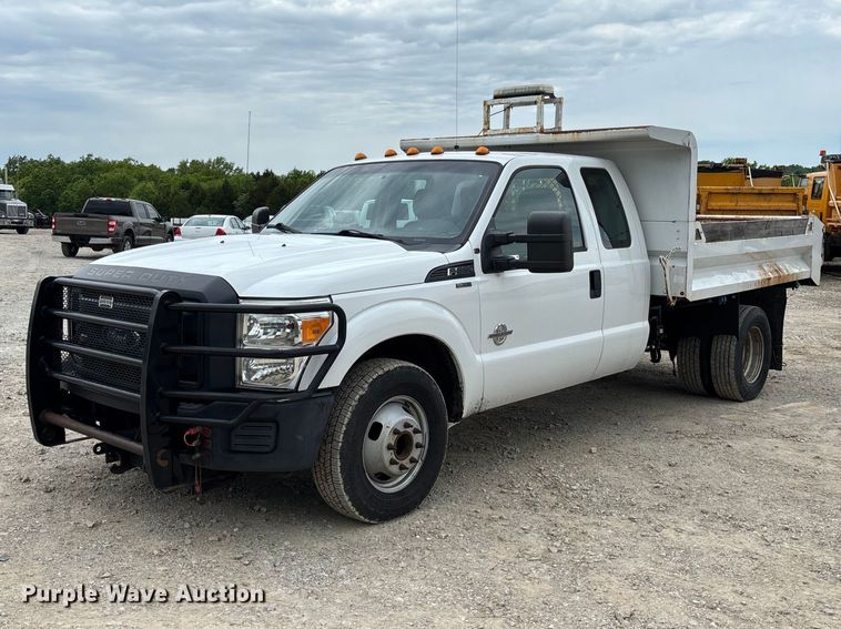2015 Ford F350 Super Duty XL Ext. Cab Dump Bed Pickup Truck - photo 1