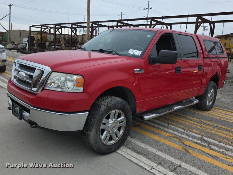 2008 Ford F150 Crew Cab Flatbed Pickup Truck - photo 1